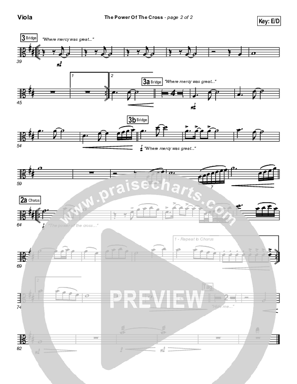 The Power Of The Cross Viola (Travis Cottrell)