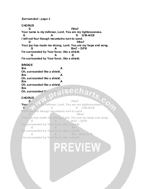 Surrounded Chords & Lyrics (G3 Kids)