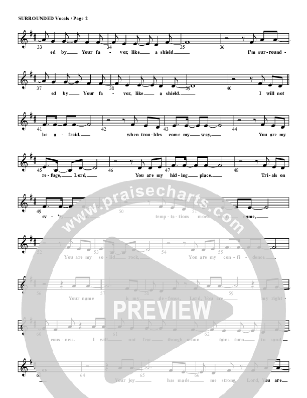 Surrounded Lead Sheet (G3 Kids)