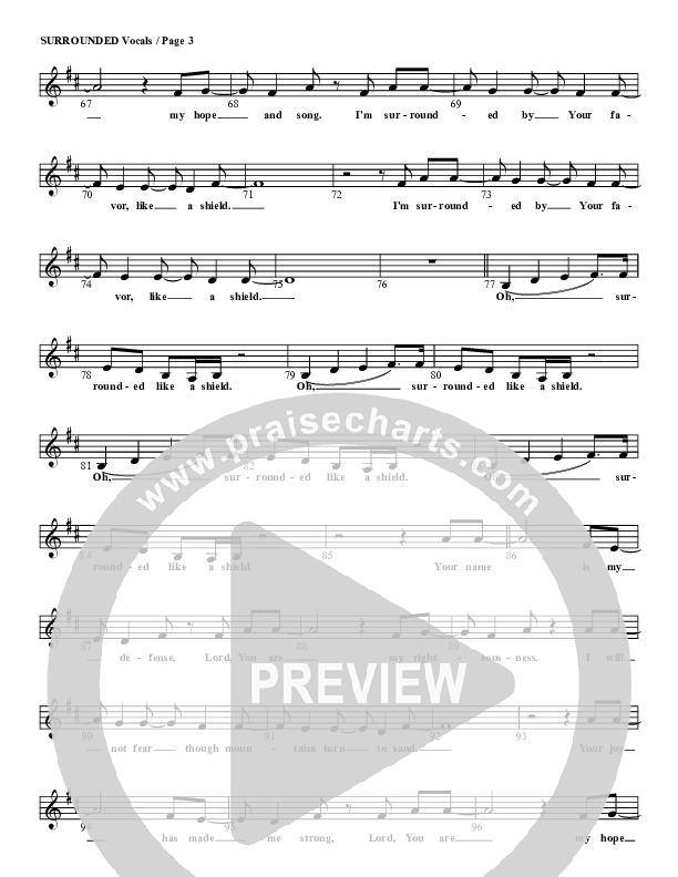 Surrounded Lead Sheet (G3 Kids)