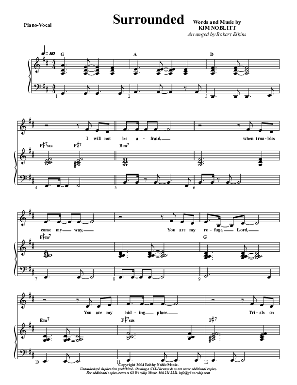 Surrounded Lead & Piano (G3 Kids)