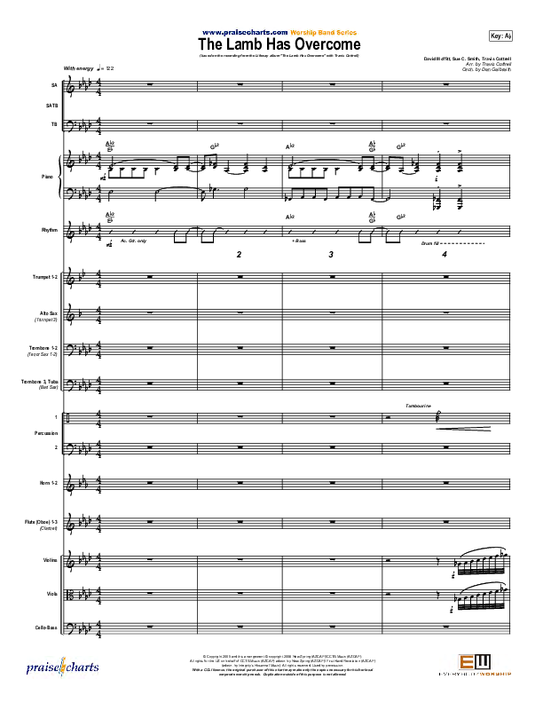 The Lamb Has Overcome Conductor's Score (Travis Cottrell)