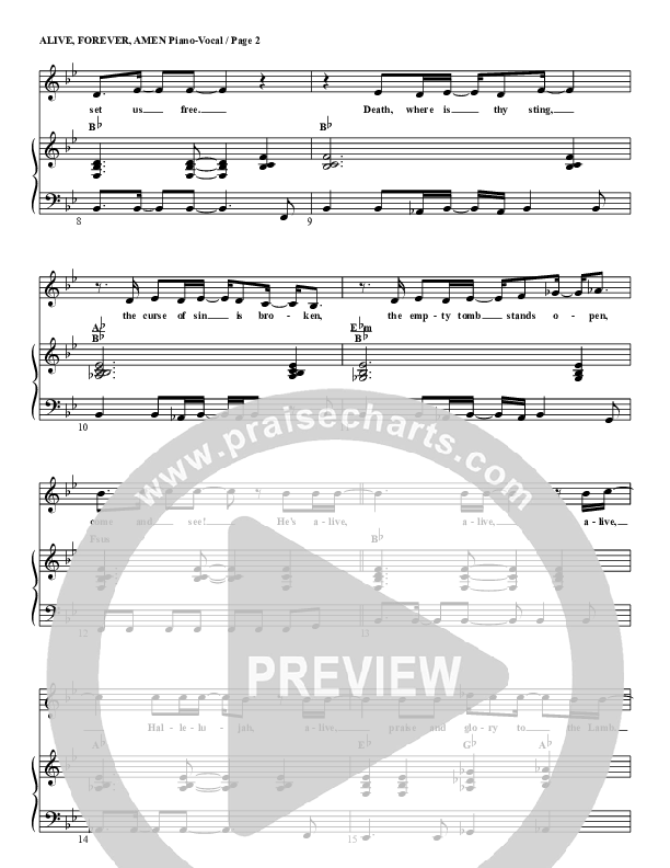 Alive Forever Amen Lead & Piano (G3 Kids)