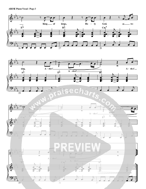 Arise Lead & Piano (G3 Kids)