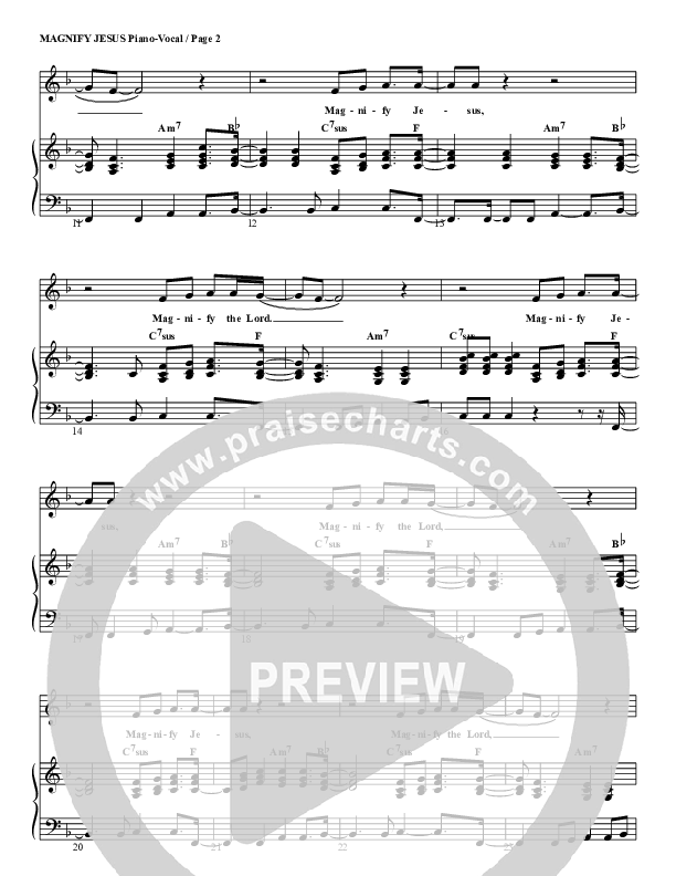 Magnify Jesus Piano/Vocal (G3 Kids)