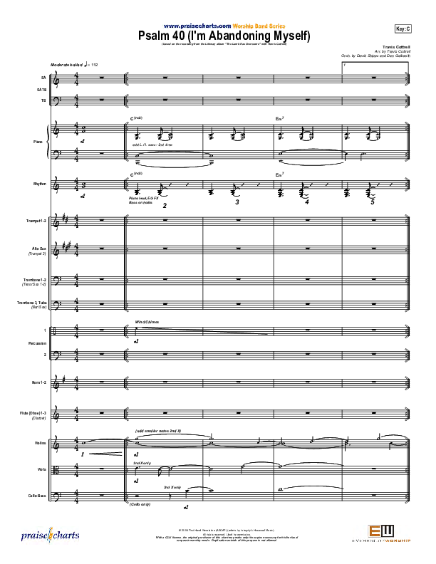 Psalm 40 (Abandoning Myself) Conductor's Score (Travis Cottrell)