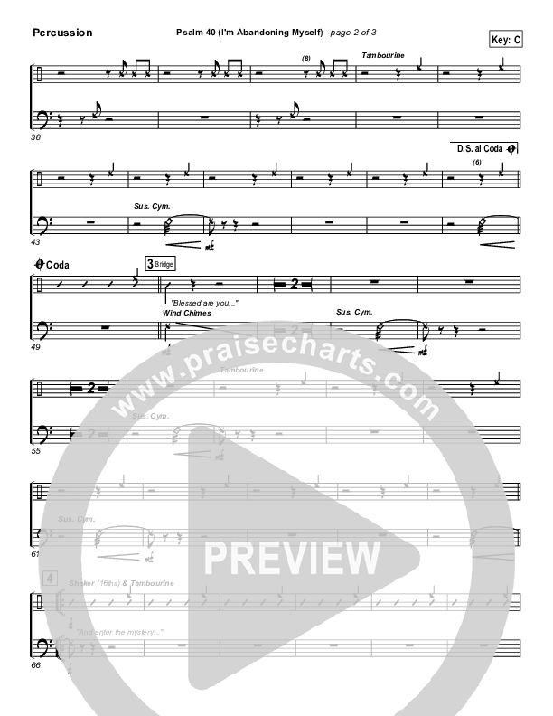 Psalm 40 (Abandoning Myself) Percussion (Travis Cottrell)