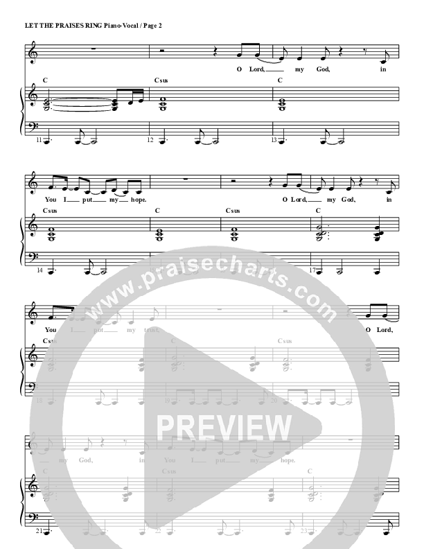 Let The Praises Ring Piano/Vocal (G3 Kids)