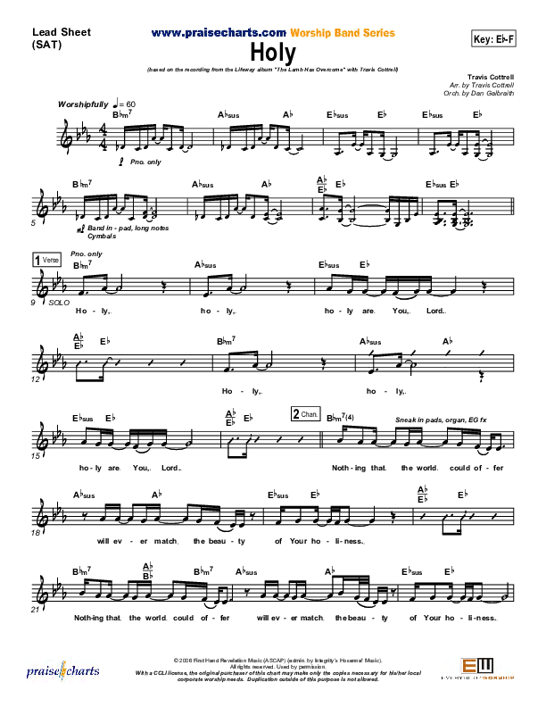 Holy Lead Sheet (Travis Cottrell)