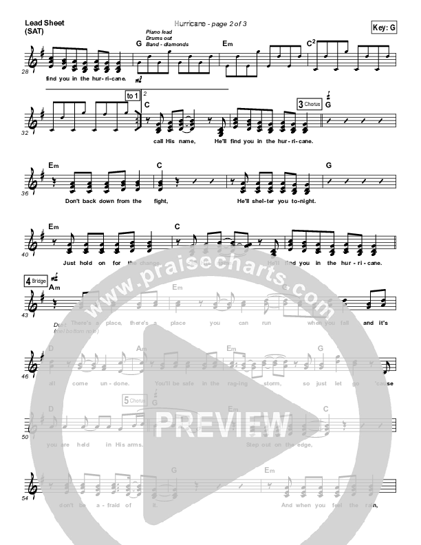 Hurricane Lead (SAT) (Natalie Grant)