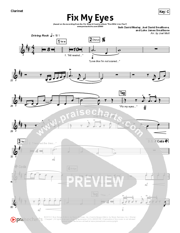 Fix My Eyes Wind Pack (for KING & COUNTRY)