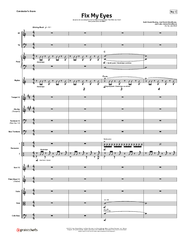 Fix My Eyes Conductor's Score (for KING & COUNTRY)