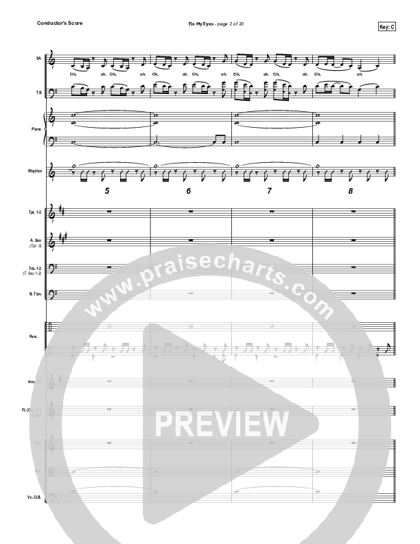 Fix My Eyes Conductor's Score (for KING & COUNTRY)