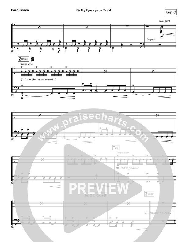 Fix My Eyes Percussion (for KING & COUNTRY)