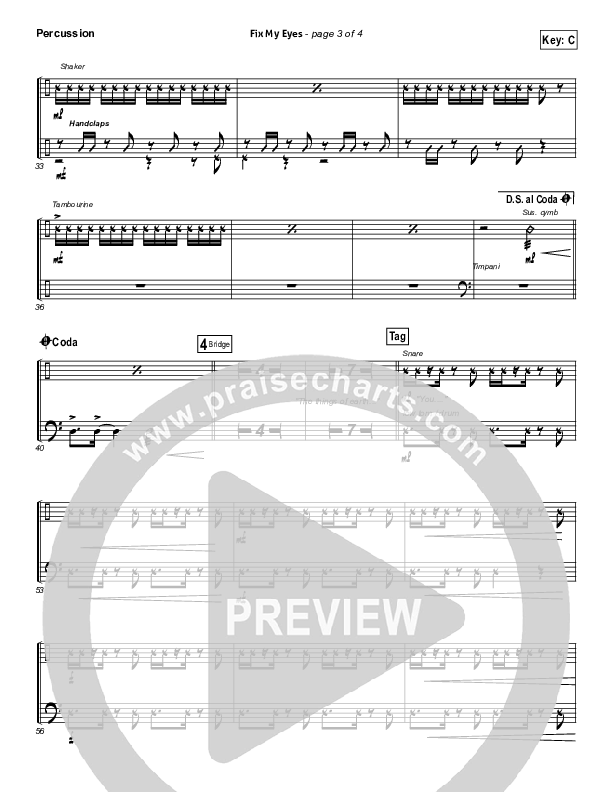 Fix My Eyes Percussion (for KING & COUNTRY)