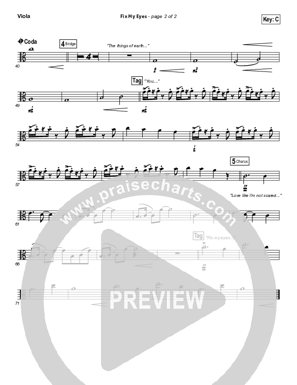 Fix My Eyes Viola (for KING & COUNTRY)