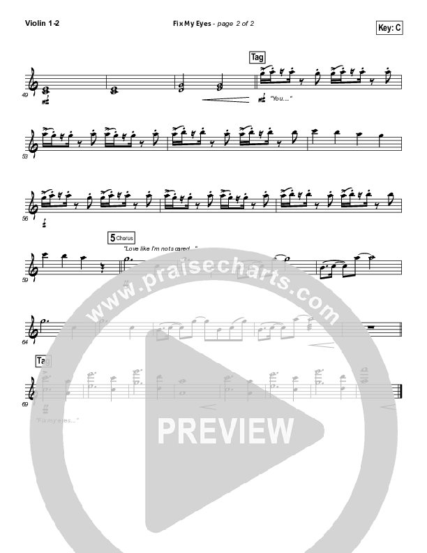 Fix My Eyes Violin 1/2 (for KING & COUNTRY)