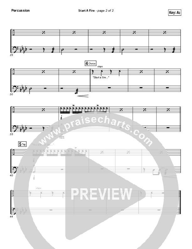 Start A Fire Percussion (Unspoken)