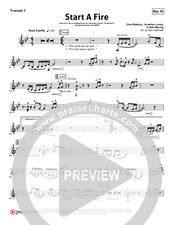 Start A Fire Trumpet 3 (Unspoken)