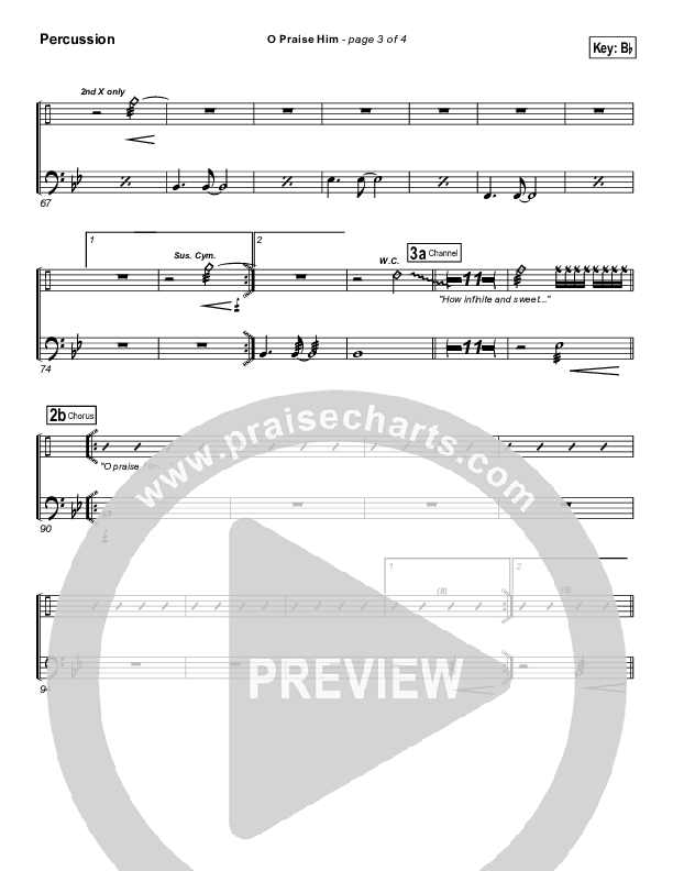 O Praise Him (with Doxology) Percussion (Travis Cottrell)