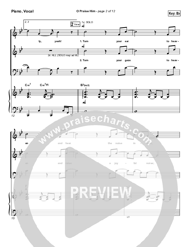 O Praise Him (with Doxology) Piano/Vocal & Lead (Travis Cottrell)