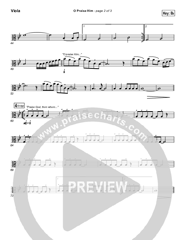 O Praise Him (with Doxology) Viola (Travis Cottrell)