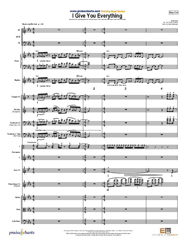I Give You Everything Conductor's Score (Travis Cottrell)