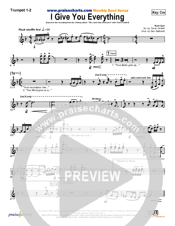 I Give You Everything Brass Pack (Travis Cottrell)