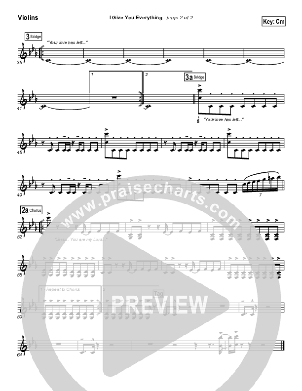 I Give You Everything Violins (Travis Cottrell)