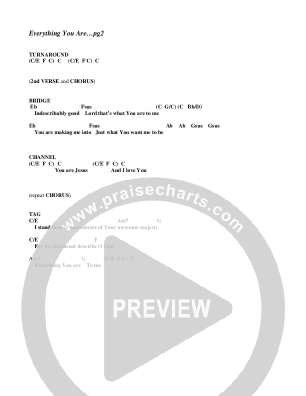 Everything You Are Chords & Lyrics (G3 Kids)