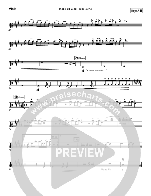 Made Me Glad Viola (Travis Cottrell)