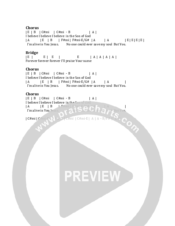 I Believe Chords & Lyrics (G3 Kids)