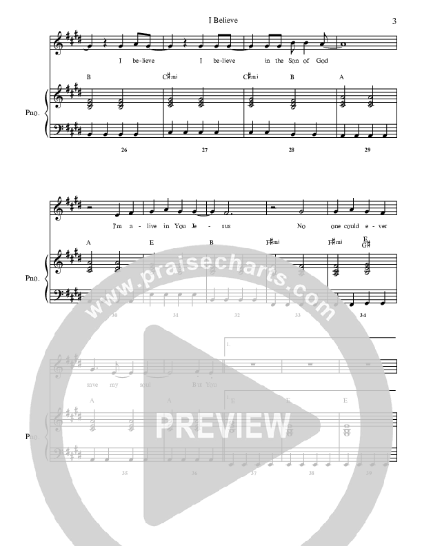 I Believe Lead & Piano (G3 Kids)