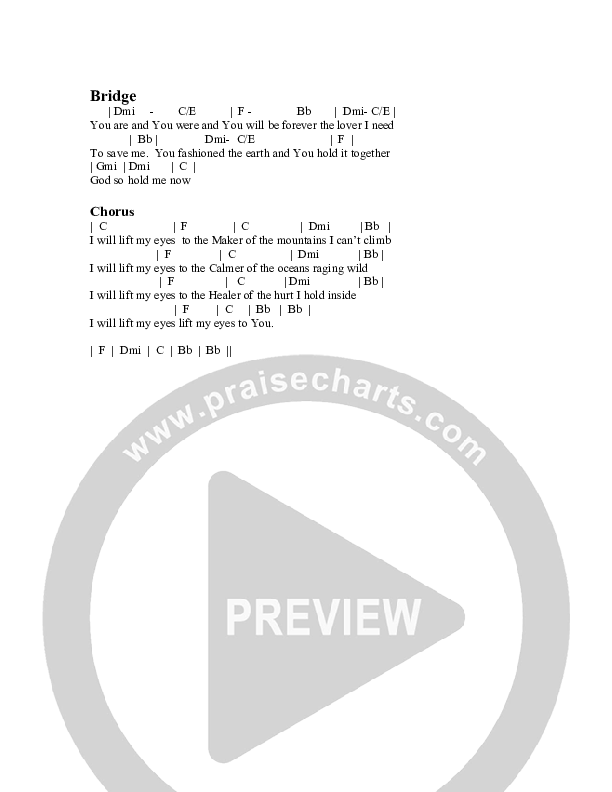 I Will Lift My Eyes Chords & Lyrics (G3 Kids)