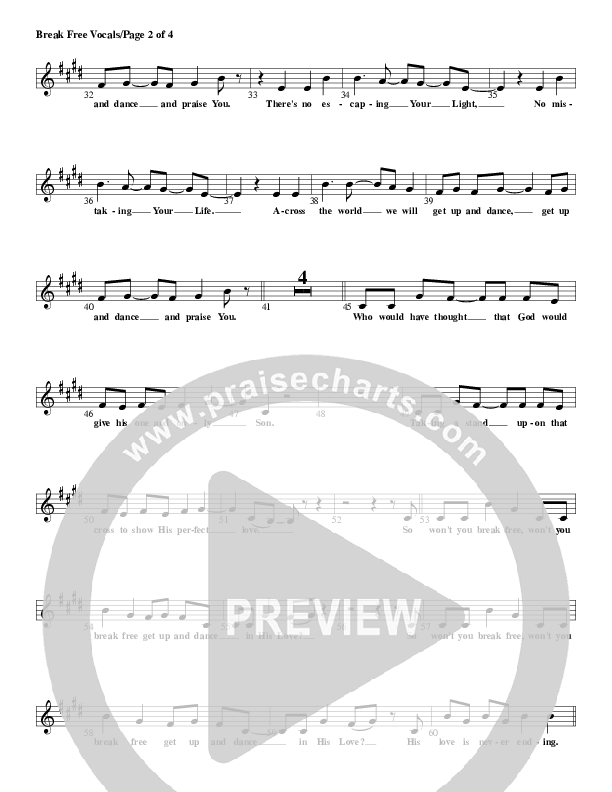 Break Free Lead Sheet (G3 Kids)