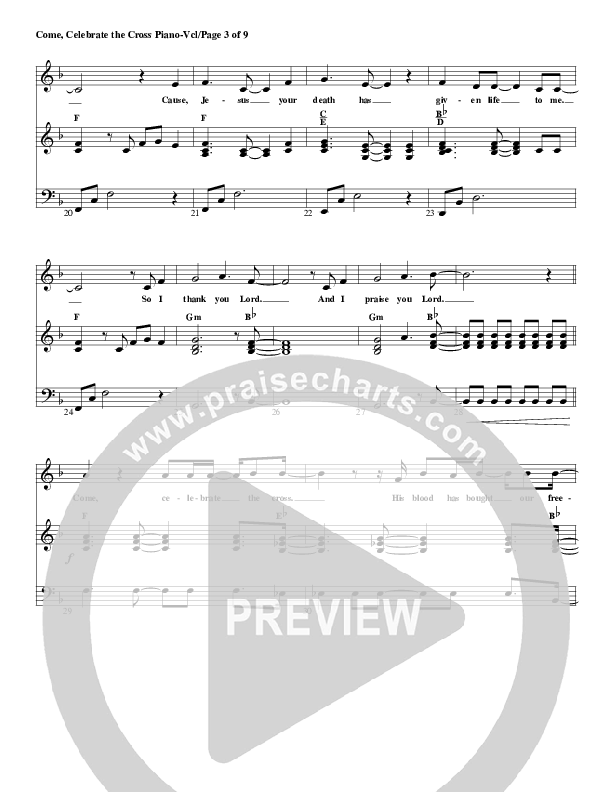 Come Celebrate The Cross Lead & Piano (G3 Kids)