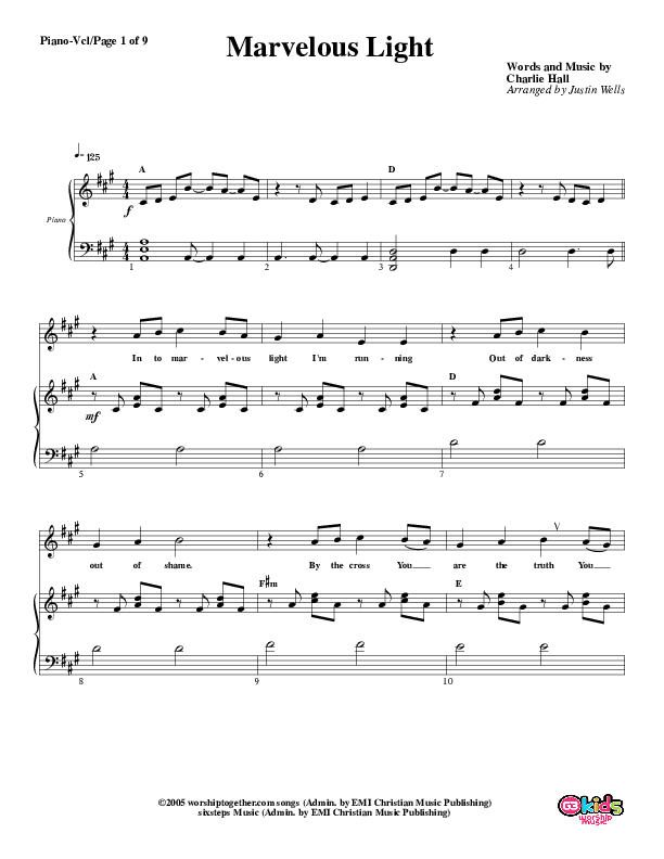 Marvelous Light Lead & Piano (G3 Kids)