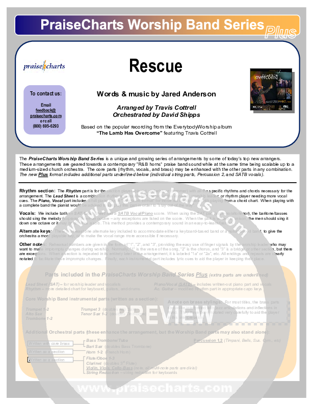 Rescue Cover Sheet (Travis Cottrell)