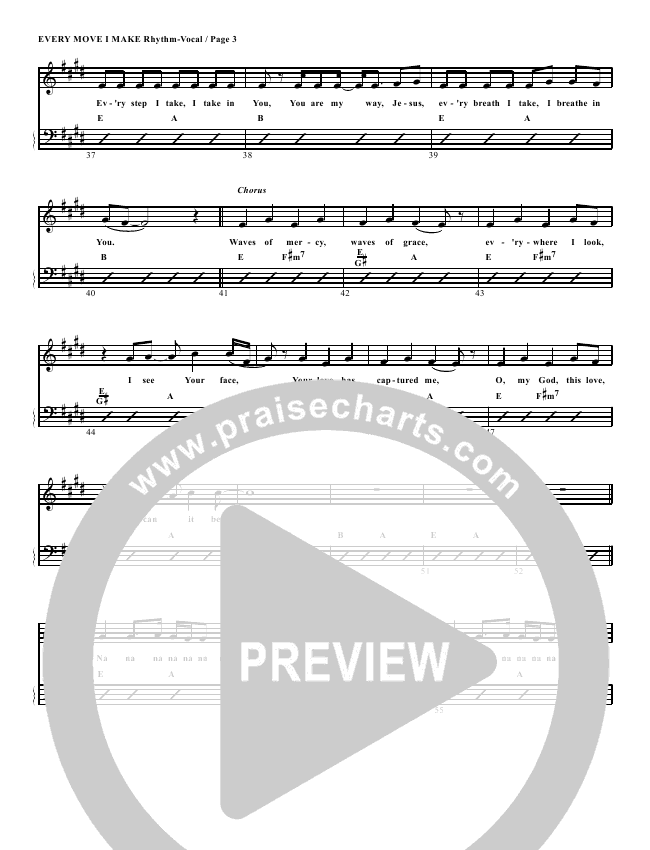 Every Move I Make Sheet Music PDF (G3 Kids) - PraiseCharts