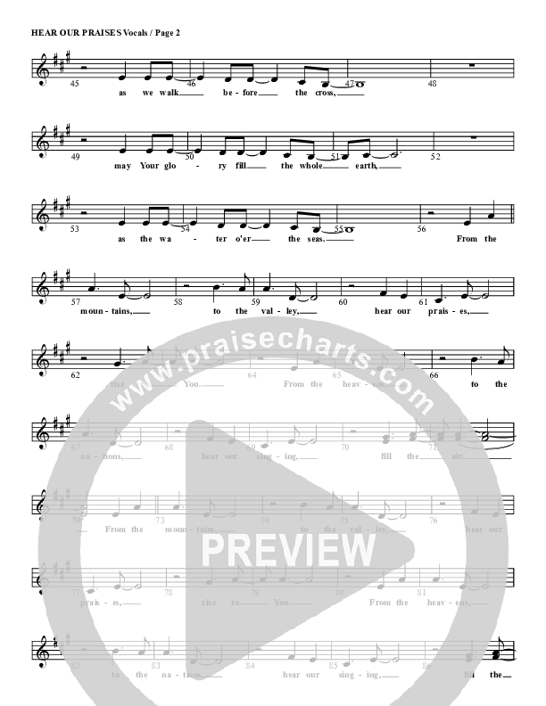 Hear Our Praises Lead Sheet (G3 Kids)