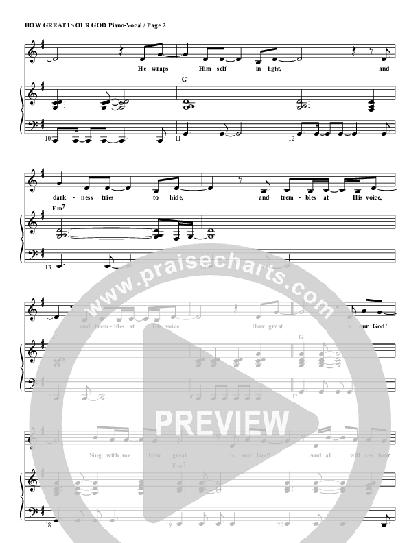 How Great Is Our God Piano/Vocal & Lead (G3 Kids)