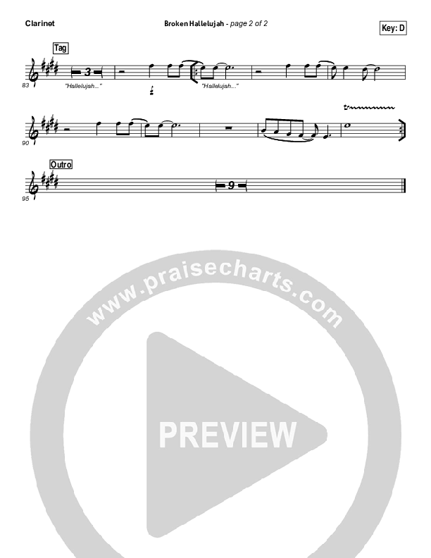 Broken Hallelujah Clarinet (The Afters)