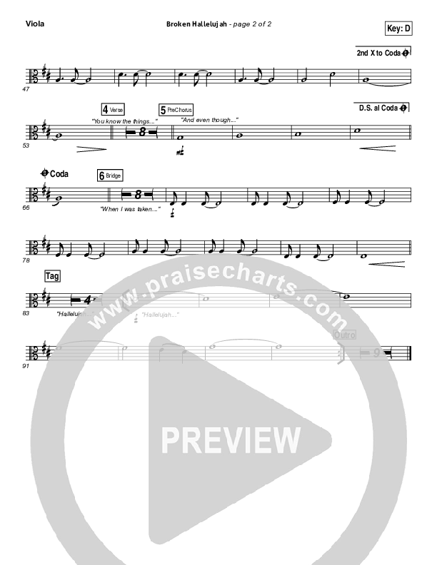 Broken Hallelujah Viola (The Afters)