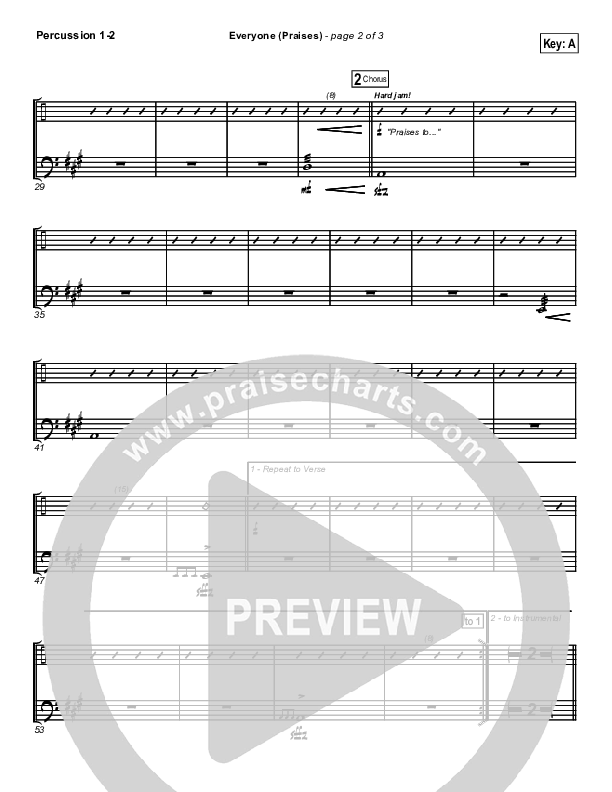 Everyone (Praises) Percussion 1/2 (New Life Worship)