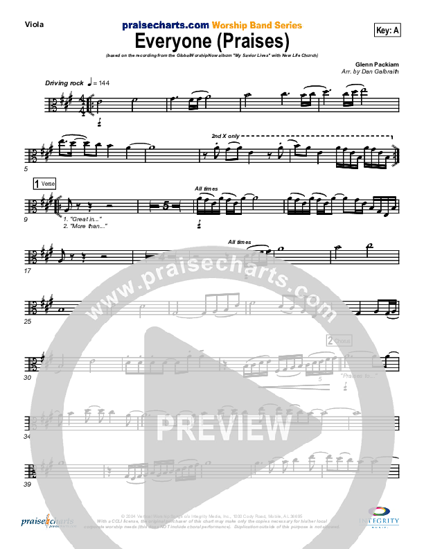 Everyone (Praises) Viola (New Life Worship)