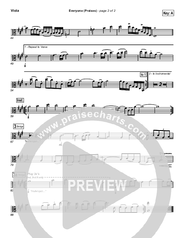 Everyone (Praises) Viola (New Life Worship)