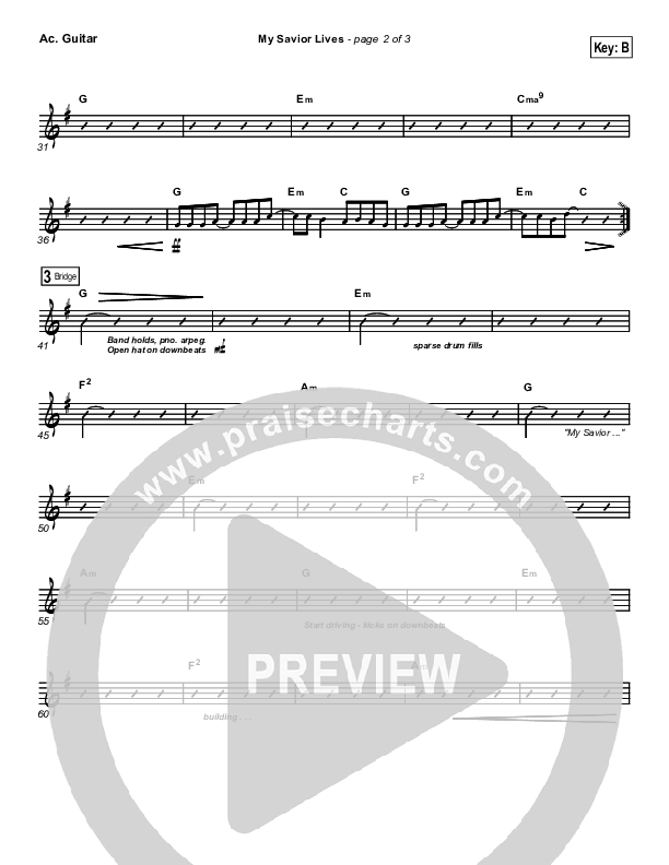 My Savior Lives Acoustic Guitar (New Life Worship)