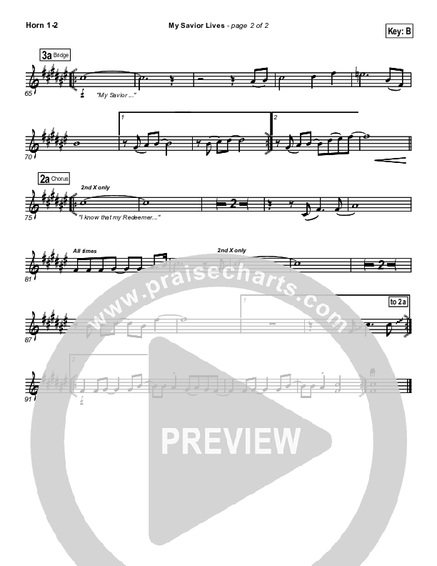 My Savior Lives Brass Pack (New Life Worship)