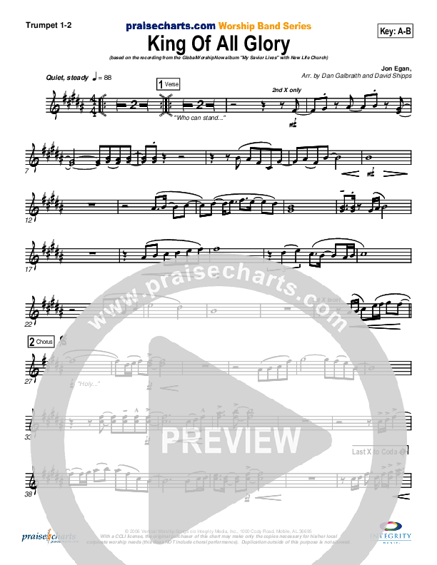 King Of All Glory Trumpet 1,2 (New Life Worship)