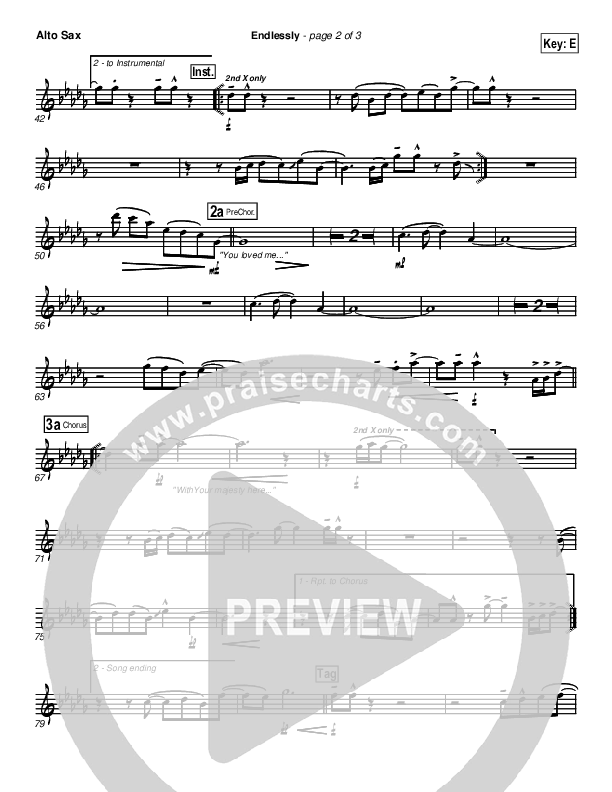 Endlessly Alto Sax (New Life Worship)